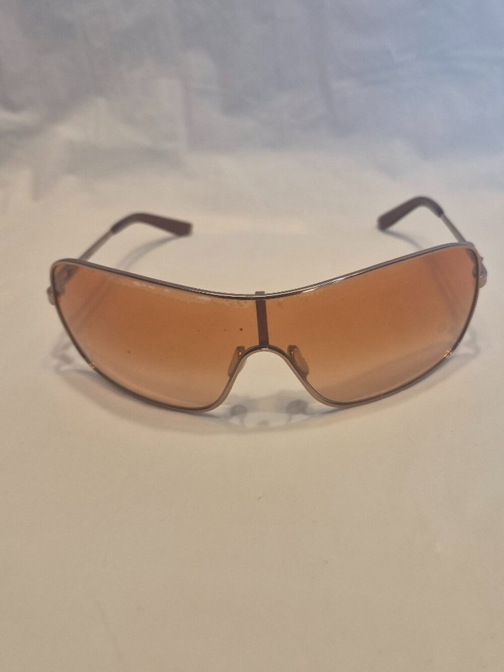 Oakley Distress OO4073 Aviator Sunglasses Brown Honey Lens Gold Frame